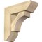Ekena Millwork Westlake Slat Rough Sawn Bracket w/ Offset Brace, Douglas Fir, 8"W x 24"D x 24"H BKT0806X24X24WTL06RDF - alternate 1